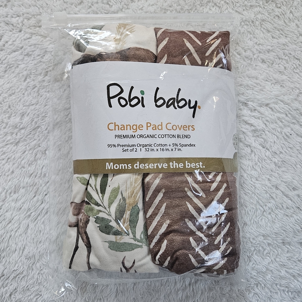 Pobibaby Change Pad Covers 2 Pack - NIB
